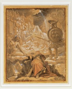 Der Traum von Ossian, inspiriert von den Gedichten des schottischen Dichters Ossian, "neu erfunden" von Mac Pherson