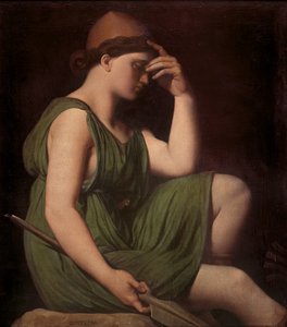 Odysseus, Studie für die Apotheose von Homer, ca. 1850 von Jean Auguste Dominique Ingres