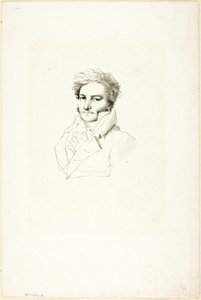 Porträt eines Mannes von Jean Auguste Dominique Ingres