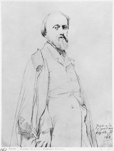 Porträt des Malers Hippolyte Flandrin, 1844