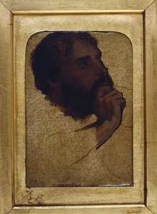 Studie eines alten Mannes Kopf für "Jesus unter den Doktoren"