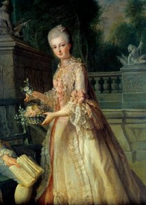 Porträt von Louise Adelaide, zukünftige Herzogin von Orleans (Detail) von Jean Baptiste Charpentier