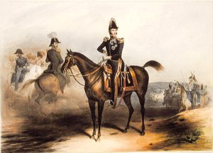Reiterporträt von Leopold I. (1790-1865), König von Belgien von Jean Baptiste (after) Madou