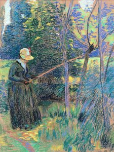 Madame Guillaumin beim Angeln, ca. 1894