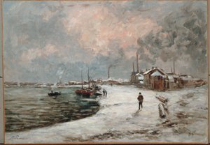 Schnee in Ivry von Jean Baptiste Armand Guillaumin
