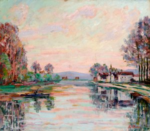 Die Seine bei Samois, ca. 1900