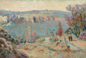 Tal der Sédelle bei Pont Charraud: Weißer Frost, ca. 1903-11
