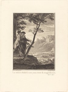 La nature étaloit à nos yeux toute sa magnificence von Jean Baptiste Blaise Simonet after Jean Michel Moreau