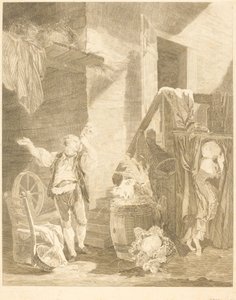 Rose und Colas von Jean Baptiste Blaise Simonet after Pierre Antoine Baudouin