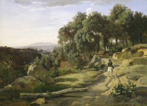 Eine Ansicht in der Nähe von Volterra von Jean Baptiste Camille Corot