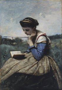 Eine Frau beim Lesen