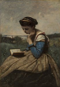 Eine Frau liest, 1869 und 1870