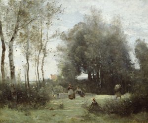 Arleux-Palluel, Die Brücke der Trysts, 1871-72 von Jean Baptiste Camille Corot