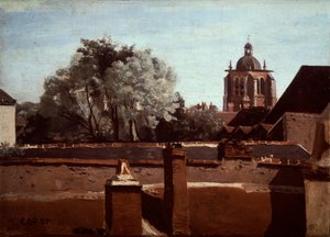 Glockenturm der Kirche Saint Paterne in Orleans von Jean Baptiste Camille Corot