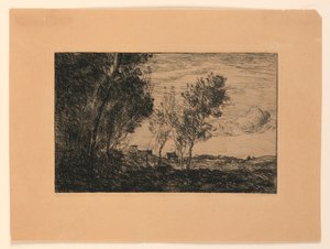 In den Dünen: Erinnerung an den Wald bei Den Haag von Jean Baptiste Camille Corot