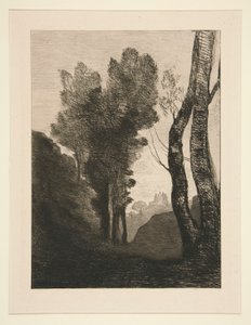 Umgebung von Rom (In der Nähe von Rom) von Jean Baptiste Camille Corot