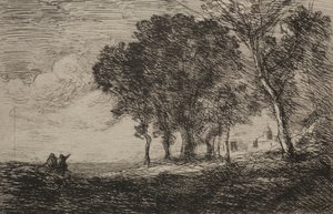 Italienische Landschaft, um 1865 von Jean Baptiste Camille Corot