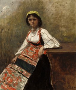 Italienische Frau La Morieri, ca. 1872