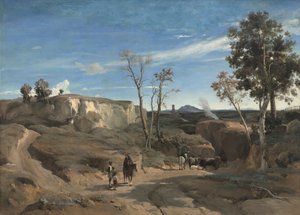 La Cervara, die römische Campagna von Jean Baptiste Camille Corot