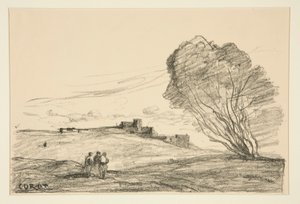 Das Außenfort von Jean Baptiste Camille Corot