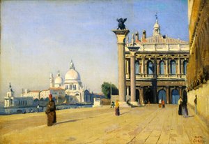 Morgen in Venedig, 1834 von Jean Baptiste Camille Corot
