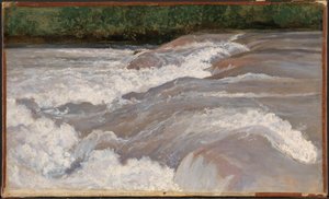 Der Velino über dem Wasserfall von Terni von Jean Baptiste Camille Corot