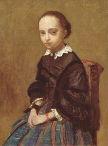 Porträt eines Mädchens, 1857-58