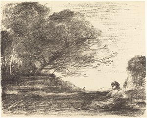 Sappho von Jean Baptiste Camille Corot