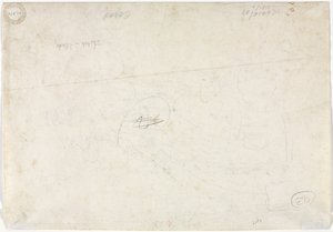 Skizze für eine Landschaft (verso)