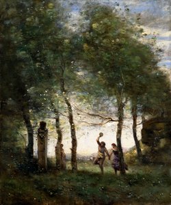 Kleine Bacchanale, 1874 von Jean Baptiste Camille Corot