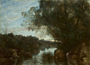 Erinnerung an die Umgebung des Sees Nemi von Jean Baptiste Camille Corot