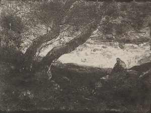 Der Träumer, Originaldruck 1854, gedruckt 1921
