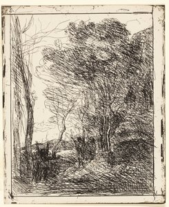Die gallische Lichtung von Jean Baptiste Camille Corot