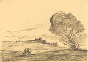 Das isolierte Fort von Jean Baptiste Camille Corot