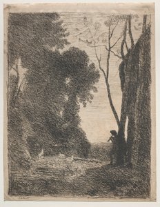 Der kleine Hirte von Jean Baptiste Camille Corot