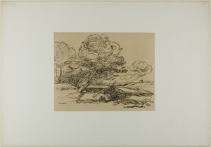 Der einsame Turm von Jean Baptiste Camille Corot