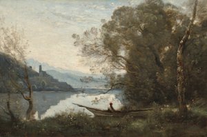 Der vertäute Bootsmann: Souvenir von einem italienischen See