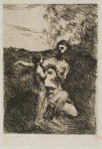 Venus schneidet Cupidos Flügel, erste Platte von Jean Baptiste Camille Corot