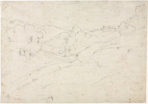 Ansicht von Marino von Jean Baptiste Camille Corot