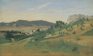 Blick auf Olevano von Jean Baptiste Camille Corot