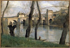 Ansicht der Brücke von Mantes