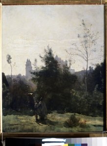 Blick auf das Schloss Pierrefonds in der Oise