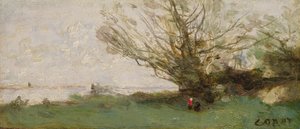 Winterlandschaft an einem See