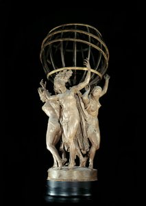 Die vier Teile der Welt, die die Erde tragen Skulptur von Jean Baptiste Carpeaux (1827-1875) 19. Jahrhundert Paris, Musée d