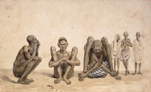 Schwarze Menschen von Rio Janeiro, ca. 1825-6 von Jean Baptiste Debret