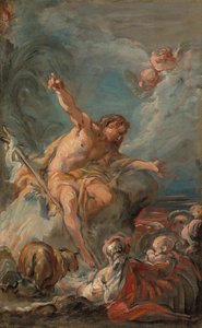 Johannes der Täufer predigt in der Wüste, 175864 von Jean Baptiste Deshays