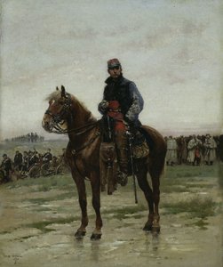 Ein berittener Offizier von Jean Baptiste Edouard Detaille