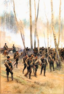 Soldat an der Front, 1885 von Jean Baptiste Edouard Detaille