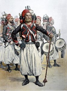 Zouave Tambourmajor, Nordafrika von Jean Baptiste Edouard Detaille
