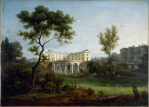 Das Haus von Beaumarchais und die Bastille, ca. 1788